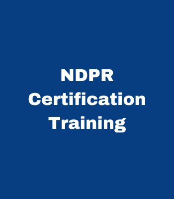 NDPR CERTIFICATION Training