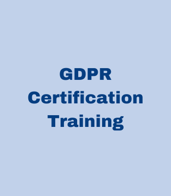 GDPR CERTIFICATION Training